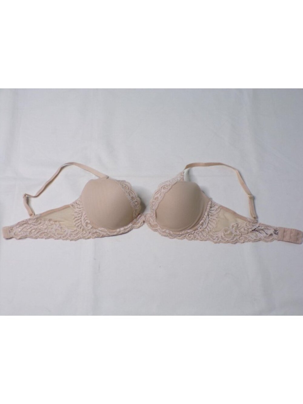 🆕 NATORI Feathers UW T-Shirt Plunge Bra 36DDD Beige #730023 - Picture 8 of 12